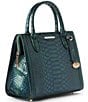 BRAHMIN Kalopsia Collection Small Caroline Evergreen Satchel Bag, Color:Evergreen - Image 4