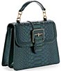 BRAHMIN Kalopsia Collection Small Hallie Evergreen Satchel Bag, Color:Evergreen - Image 4