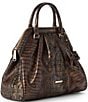 BRAHMIN Keepsake Collection Audrey Rose Satchel Bag, Color:Fall Tortoise - Image 4
