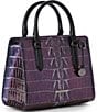 BRAHMIN Kingstone Collection Heroic Purple Cami Satchel Bag, Color:Heroic Purple - Image 4