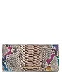 Color:Multi - Image 1 - Knightley Collection Ady Rainbow Snake Print Crocodile-Embossed Leather Wallet