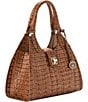 BRAHMIN Leontyne Collection Luggage Brown Adrian Satchel Bag, Color:Luggage Brown - Image 4