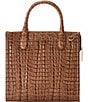 BRAHMIN Leontyne Collection Luggage Brown Caroline Satchel Bag, Color:Luggage Brown - Image 2