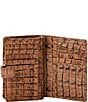 BRAHMIN Leontyne Collection Luggage Brown Hannah Wallet, Color:Luggage Brown - Image 3