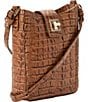 BRAHMIN Leontyne Collection Luggage Brown Marley Crossbody Bag, Color:Luggage Brown - Image 4