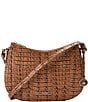 BRAHMIN Leontyne Collection Luggage Brown Shayna Crossbody Bag, Color:Luggage Brown - Image 1