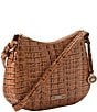 BRAHMIN Leontyne Collection Luggage Brown Shayna Crossbody Bag, Color:Luggage Brown - Image 4