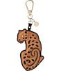 BRAHMIN Leopard Bag Charm Keychain - Image 1