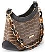 BRAHMIN Lilibeth Anise Collection Multi Snake Print Resin Chain Strap Shoulder Bag - Image 4