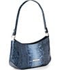 BRAHMIN Lilibeth Vintage Indigo Quartzite Collection Snake Embossed Shoulder Bag - Image 4
