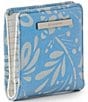 BRAHMIN Lucent Collection Jane Mini Metallic Bifold Snap Wallet, Color:Bellbottom Blue - Image 4