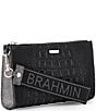 BRAHMIN Luxe Leisure Collection Adia Wristlet, Color:Black - Image 3