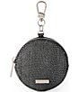 BRAHMIN Luxe Leisure Collection Circle Coin Purse, Color:Black - Image 1