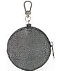 BRAHMIN Luxe Leisure Collection Circle Coin Purse, Color:Black - Image 2