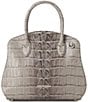 BRAHMIN Marana Collection Mindful Grey Rosetta Satchel Bag, Color:Mindful Grey - Image 1