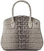 BRAHMIN Marana Collection Mindful Grey Rosetta Satchel Bag, Color:Mindful Grey - Image 2