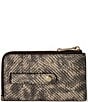 BRAHMIN Mayfair Collection Lennon Snake Print Credit Card Wallet, Color:Toffee - Image 2