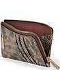 BRAHMIN Mayfair Collection Lennon Snake Print Credit Card Wallet, Color:Toffee - Image 3
