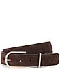 BRAHMIN Medium Suede Gold Buckle Belt - Image 1