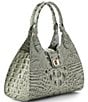 BRAHMIN Melbourne Collection Adrian Softgrass Turnlock Satchel Bag - Image 4