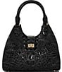 BRAHMIN Melbourne Collection Adrian Satchel Bag, Color:Black - Image 1