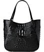 BRAHMIN Melbourne Collection Aliza Tote Bag, Color:Black - Image 2