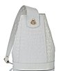 Color:Shell White - Image 1 - Melbourne Collection Allie Shell White Leather Sling Backpack