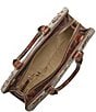 BRAHMIN Melbourne Collection Angelina Tortoise Shell Satchel Bag - Image 3
