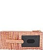 Color:Apricot Rose - Image 2 - Melbourne Collection Apricot Rose Leather Credit Card Wallet