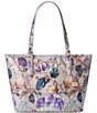 BRAHMIN Melbourne Collection Asher Frosted Leaf Medium Tote Bag - Image 1