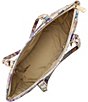 BRAHMIN Melbourne Collection Asher Frosted Leaf Medium Tote Bag - Image 3