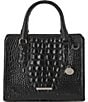 BRAHMIN Melbourne Collection Black Cami Satchel Bag, Color:Black - Image 1