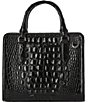 BRAHMIN Melbourne Collection Black Cami Satchel Bag, Color:Black - Image 2