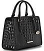 BRAHMIN Melbourne Collection Black Cami Satchel Bag, Color:Black - Image 4