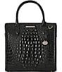 BRAHMIN Melbourne Collection Black Caroline Tote Bag, Color:Black - Image 1