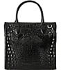 BRAHMIN Melbourne Collection Black Caroline Tote Bag, Color:Black - Image 2