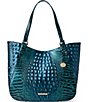 BRAHMIN Melbourne Collection Blue Patina Aliza Tote Bag, Color:Blue Patina - Image 1