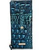 BRAHMIN Melbourne Collection Blue Patina Credit Card Wallet, Color:Blue Patina - Image 1