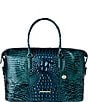 BRAHMIN Melbourne Collection Blue Patina Duxbury Leather Weekender Bag, Color:Blue Patina - Image 1