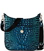 BRAHMIN Melbourne Collection Blue Patina Leia Crossbody Bag, Color:Blue Patina - Image 1