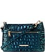 BRAHMIN Melbourne Collection Blue Patina Vida Crossbody Bag, Color:Blue Patina - Image 1