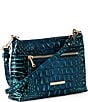 BRAHMIN Melbourne Collection Blue Patina Vida Crossbody Bag, Color:Blue Patina - Image 4