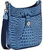 BRAHMIN Melbourne Collection Blue Serenade Leia Crossbody Bag, Color:Blue Serenade - Image 4