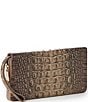 BRAHMIN Melbourne Collection Brindle Skyler Travel Wristlet, Color:Brindle - Image 4