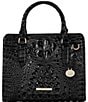 BRAHMIN Melbourne Collection Cami Satchel Bag, Color:Black - Image 1