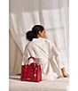 BRAHMIN Sriracha Melbourne Collection Cami Medium Satchel Bag, Color:Sriracha - Image 6