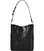 Color:Black - Image 2 - Melbourne Collection Celina Bucket Shoulder Bag