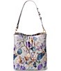 BRAHMIN Melbourne Collection Celina Frosted Leaf Bucket Bag - Image 1