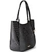BRAHMIN Melbourne Collection Charcoal Aliza Tote Bag, Color:Charcoal - Image 4