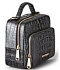 BRAHMIN Melbourne Collection Charcoal Tori Satchel Bag, Color:Charcoal - Image 4